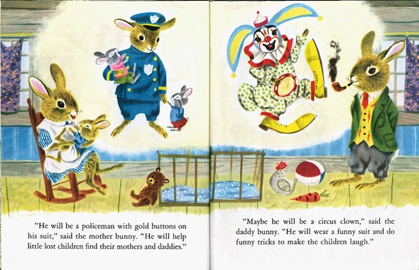 Bunny Book, Richard Scarry, policeman, circus clown